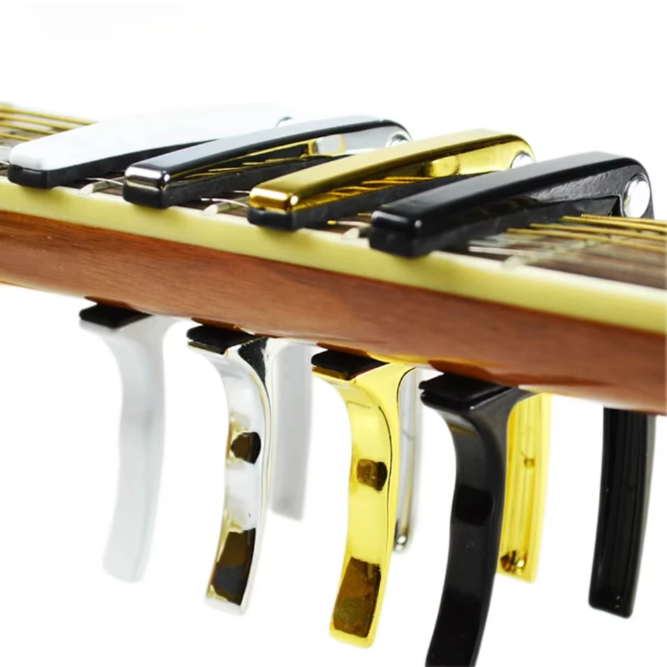 

Alice A007K Zinc Alloy Guitar Capo Quick Change Clamp Key Clip for Acoustic Guitar Electric Guitar Golden/Silver/Black/White