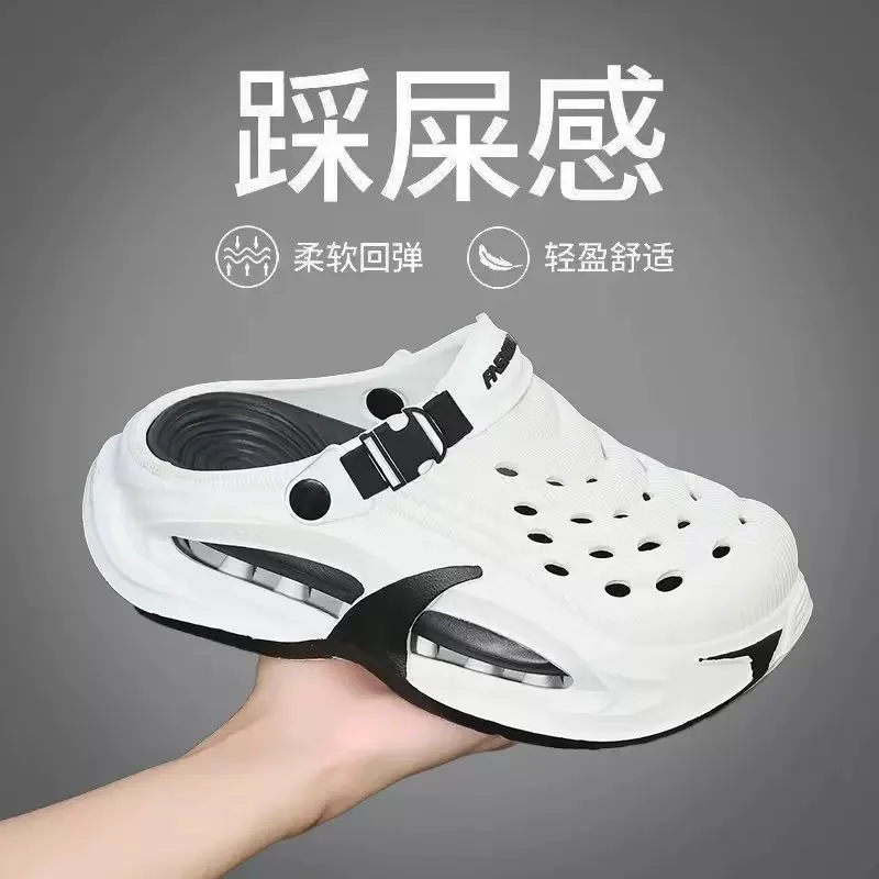 Men's thick-soled EVA clogs summer outdoor 2026 new anti-slip wear-resistant casual driving beach sandals