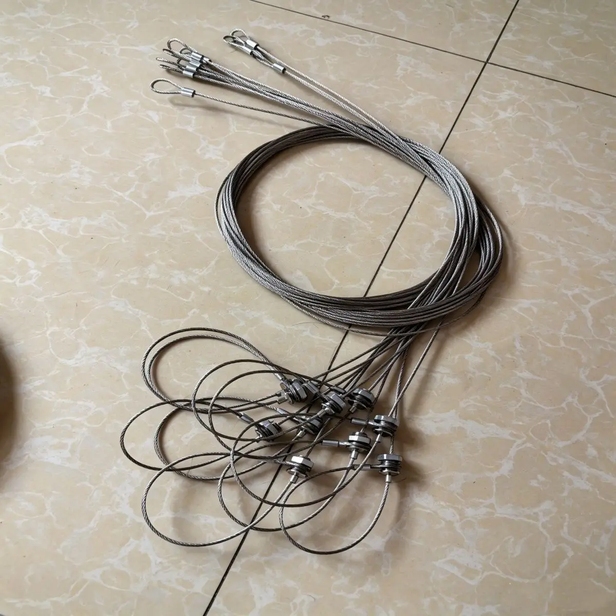 2mm Automatic Sleeve Wire Rope Adjustment Size Wire Rope For the Wild Trap Fox Trap Rabbit Trap 1pcs
