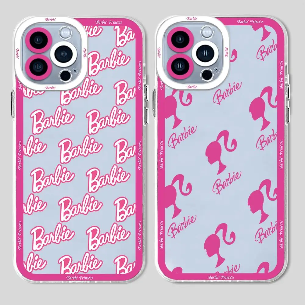 Custodia per telefono principessa Fashion Barbies per iPhone 15 Pro SE 13 11 Pro 12 Mini 8 Plus 7 6S 14 Pro Max XR XS X 11 Cover