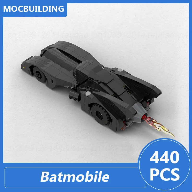 

1989 Batmobile Car Model MOC Building Blocks DIY Assemble Bricks Educational Creative Collection Display Toys Xmas Gifts 440PCS