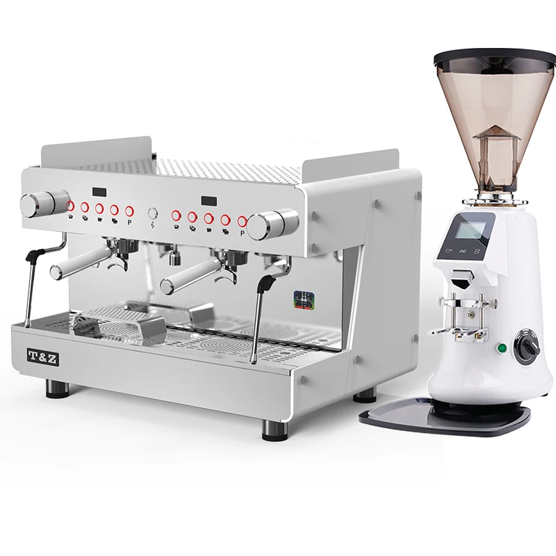 Commercial Espresso Machine High-End Commercial Semi-Automatic Coffee Maker Programmable For Stainless Steel Electric