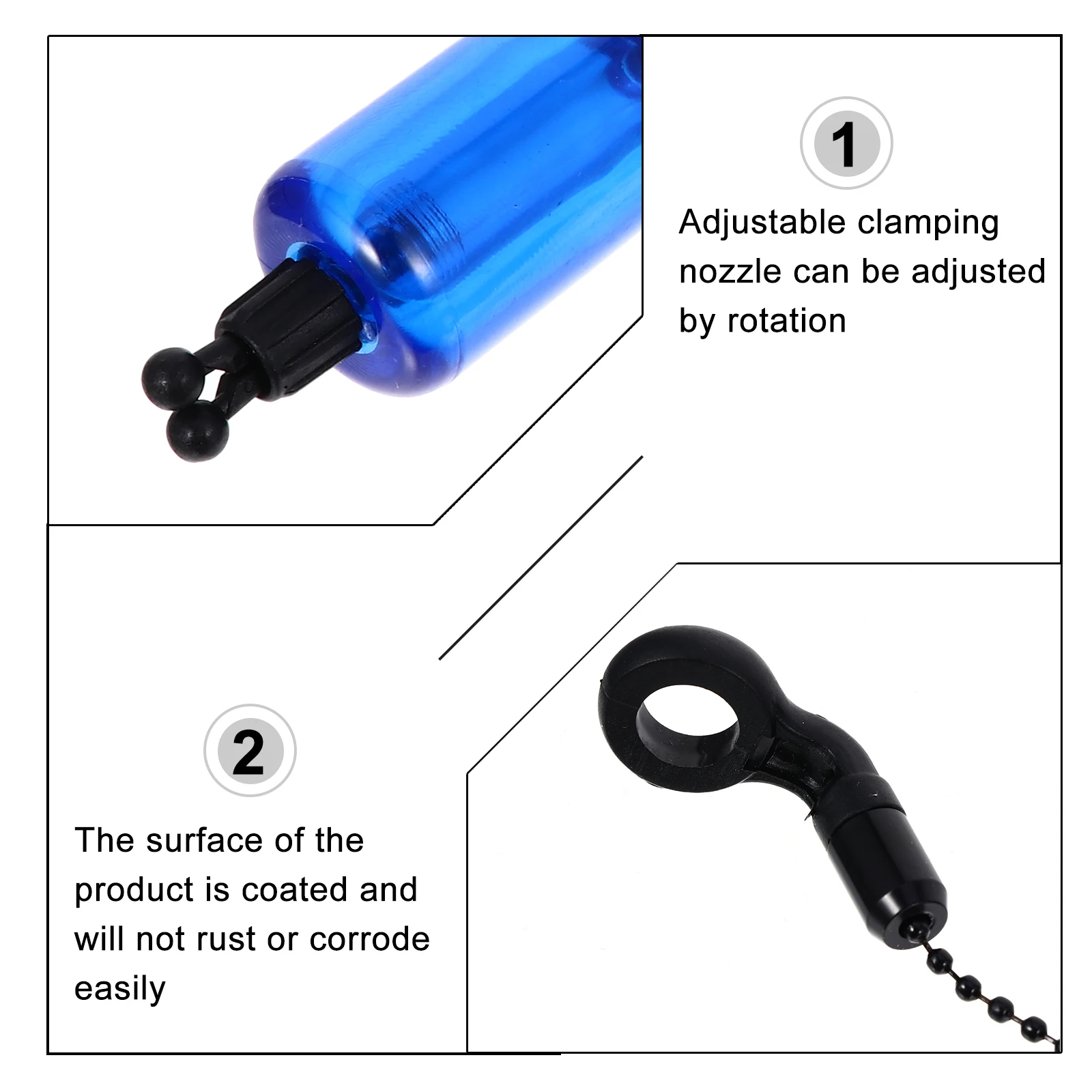 

Fishing Alarm Multifunctional Coated Iron Signal Tool Line Gear Alert Indicator for Bass Trout Tuna Halibut