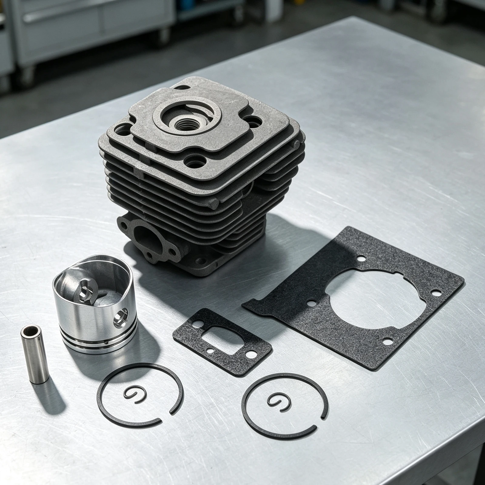 For OleoMac Compatible 40mm Cylinder for piston Kit for Models 741 BC420T BCF420 440S 440T OM43 Replacement Parts for Machinery