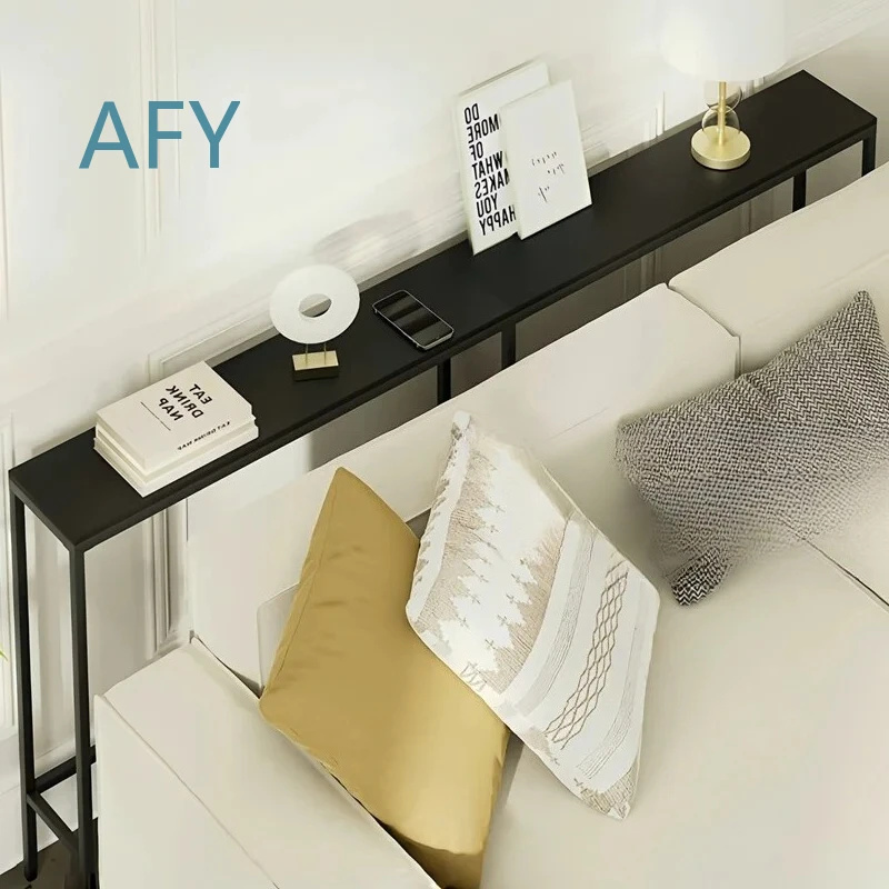 Ultra Narrow Solid Wood Sofa Back Frame and Bedside Table for Wall Storage Rack Floor to Wall Mounted Crevice Furniture