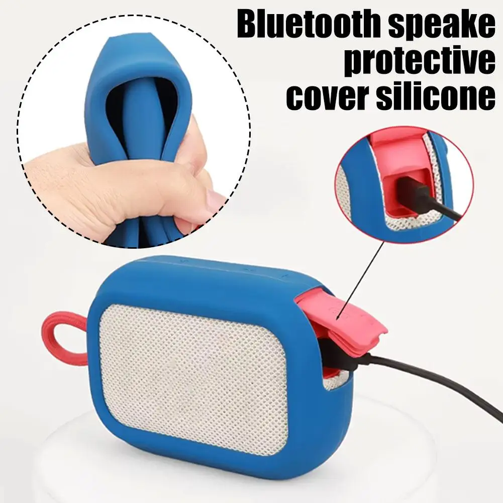 Silicone Protective Case For SoundCore Select 4 Go Speaker Shockproof Scratchproof Housing Soft Protector Cover Sleeve X8Y5