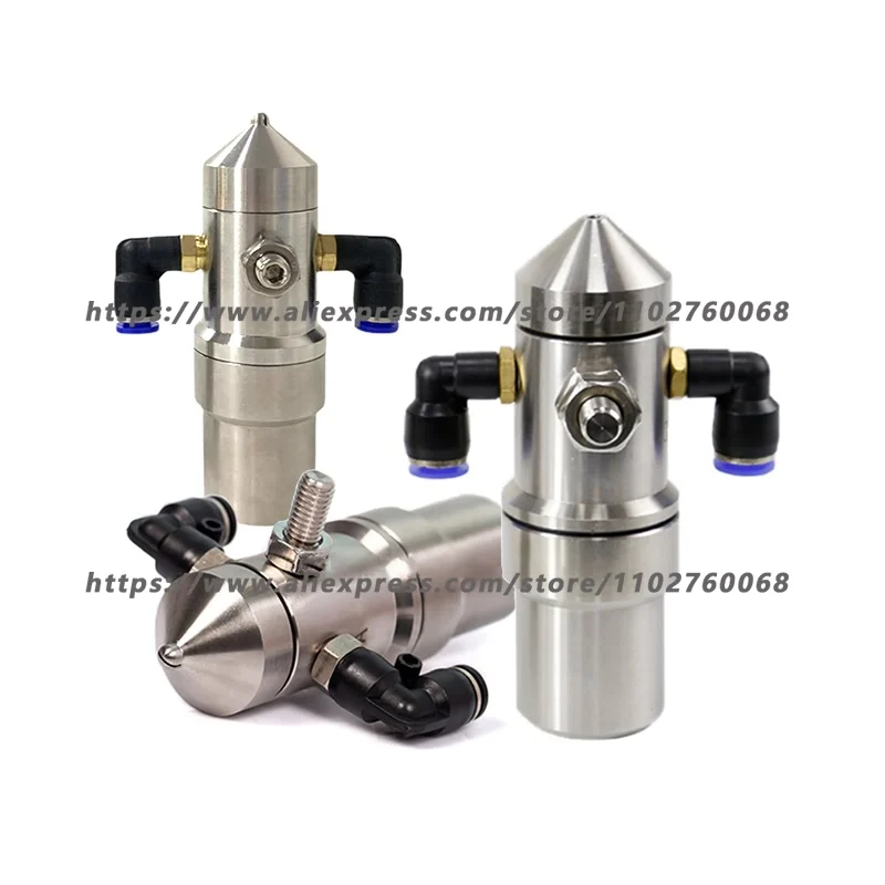 No-drip Two-fluid Atomizing Nozzle, pistolas de agua Flat Spray Atomizing Nozzle, Factory Humidification Corrugated Paper Nozzle