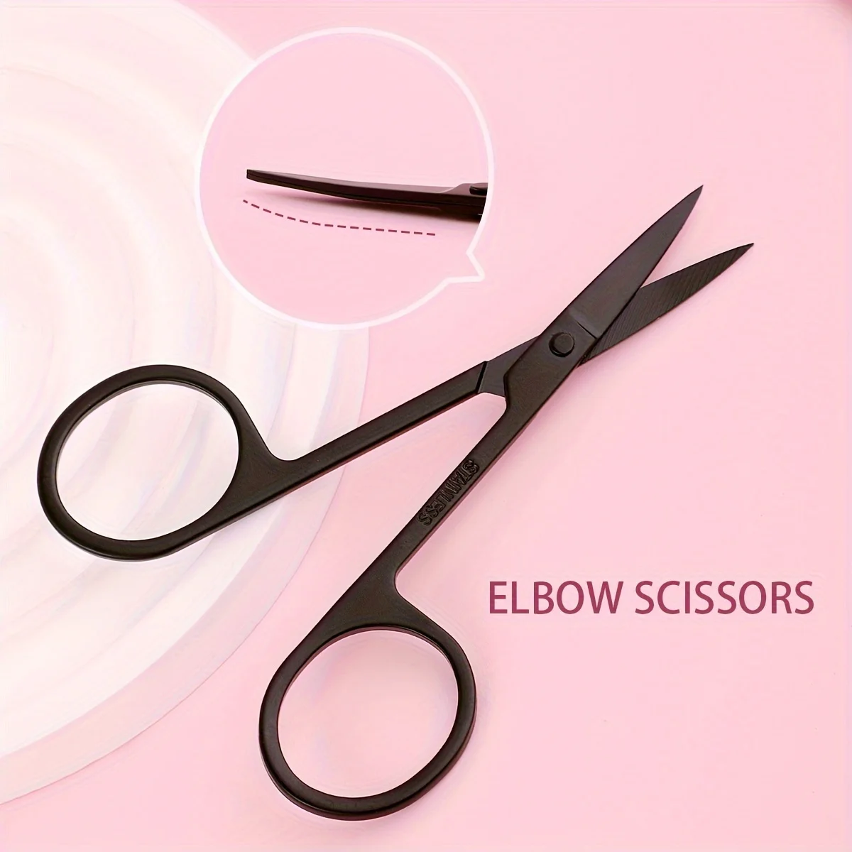 3pcs Eyebrow Grooming Kit: Stainless Steel Precision Scissors & Spiral Brush - Fragrance-Free, Ambidextrous Design For Easy Use images - 6