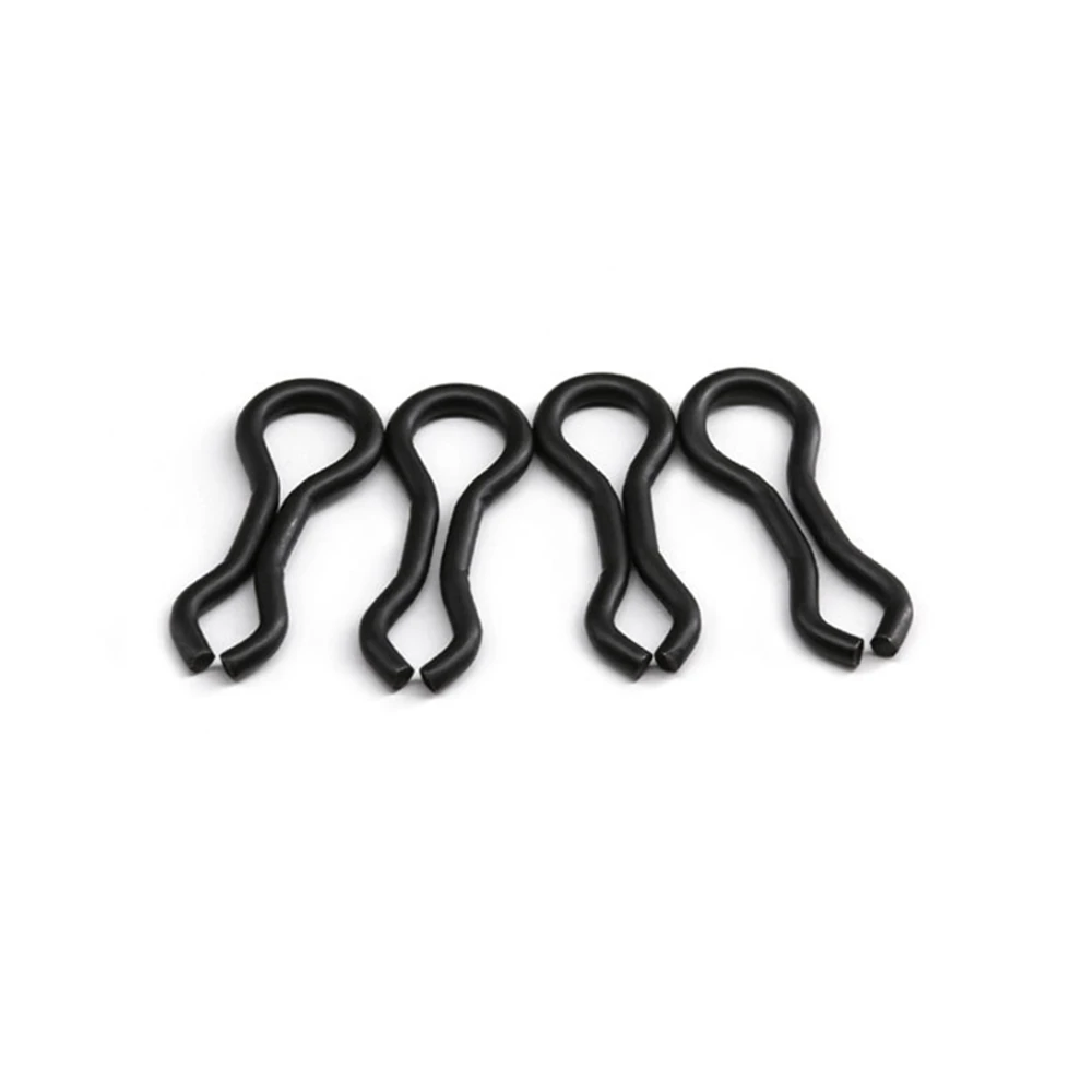 1000 stücke Matt Schwarz Karpfen Splay Ringe Schwenk Schnalle Köder Führer Sinker Augen Locken Stecker Angeln Waren Tackle Zubehör pesca – Detail 5