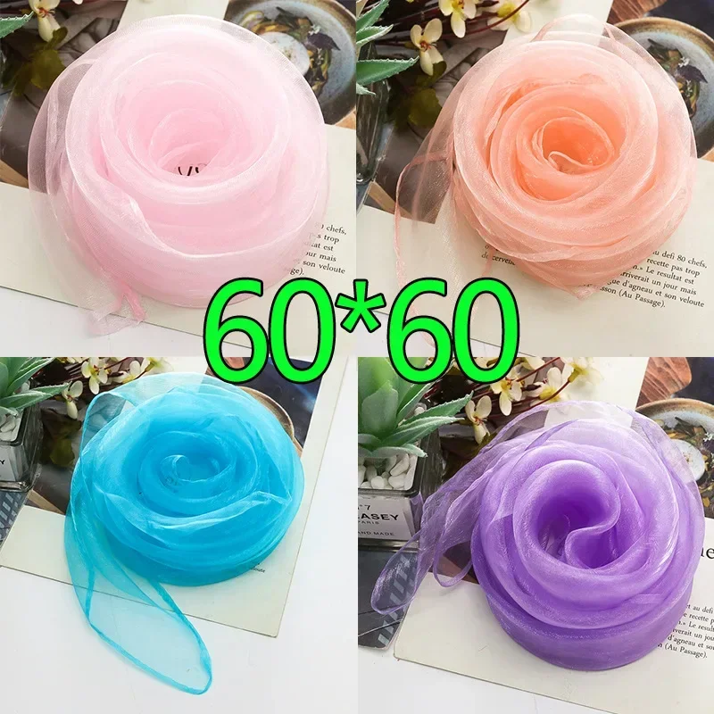 

60cm Belly Dance Scarf Silk Square Juggling Scarves Performance Scarf Accessories New Colors