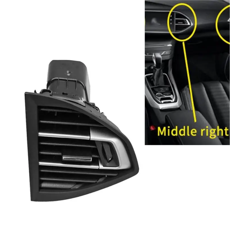 For 308 308S 14-19 Compatible Dashboard Middle Right A/C Air Outlet Panel Grille 96782700ZD Air Conditioning Component