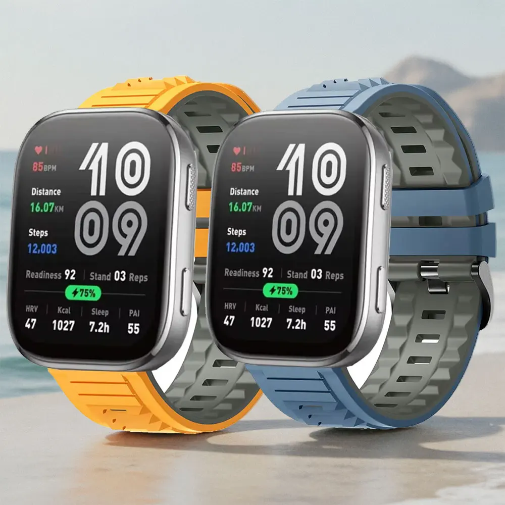 22mm Silikonarmband für Amazfit Bip 6 Band Schnellverschluss-Armband für Amazfit Bip 5 Smartwatch Uhrenarmband Bip6 Bip5 Zubehör