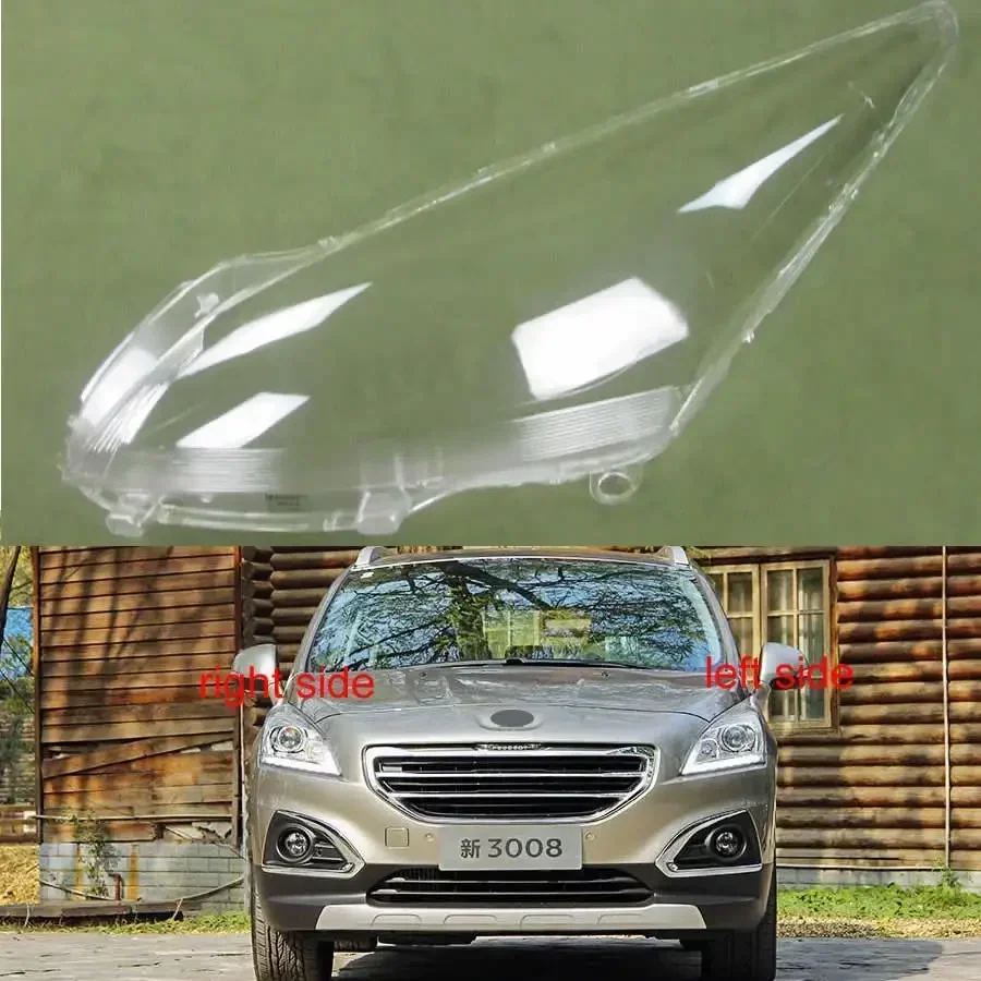 

Для Peugeot 3008 2013 2014 2015 2016, прозрачная маска из плексигласа, абажур, корпус фары, крышка лампы, линза