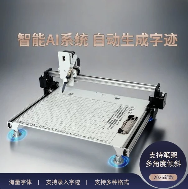 Pen Drawing Robot Automatic Writing Machine for Greeting Cards Letter, DIY Homework Plotter and Writing Tool for Home Office Use