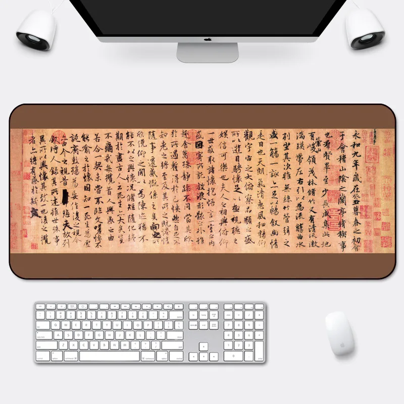 Chinese Style Gaming Mouse Pad Large Mouse Mat Laptop Space Writing Desk Mats  Computer Gamer Keyboard Deskpad Mousepad for PC