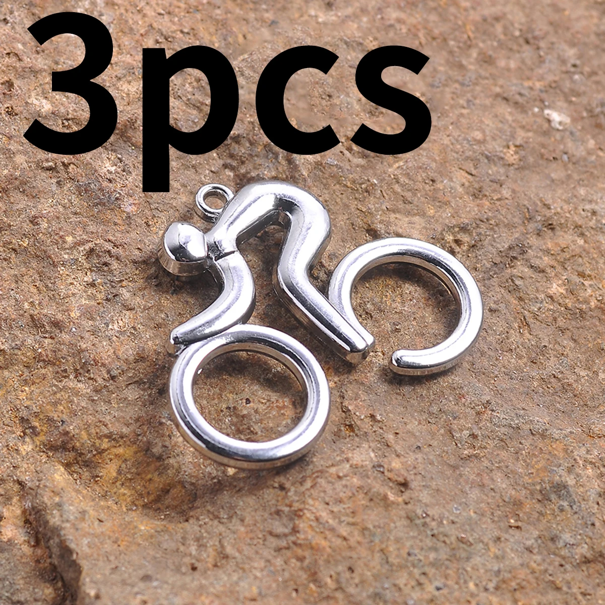 3-Piece Set of Cycling Character Bicycle DIY Handmade Pendants, Simple Line Drawing Cyclist Style Accessories, Suitable for DIY Bracelets, Necklaces, Earrings, and Hanging Ornaments, Handmade Beaded Decoration Accessories