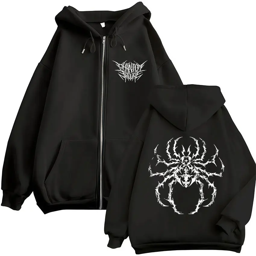 Sudadera con capucha y cremallera de Hunter X Hunter Hisoka Chrollo Phantom Troupe Spider para hombre y mujer, informal, con cremallera, chaqueta, abrigo