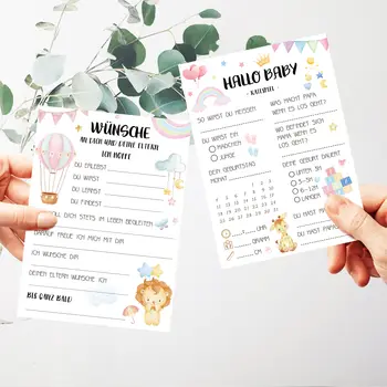 25張嬰兒派對賓果卡 - 適合14歲以上人士 - 紙板材質 8 最佳銷售 嬰兒派對遊戲 - №8