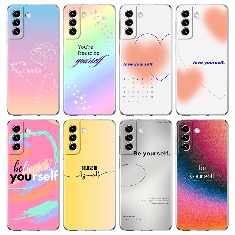 Coque Transparente DéGradéE Pour Samsung Galaxy, Coque De TéLéPhone, S24, S23, S22, S20, S21, Fe Ultra, S24, S23, S10, S10E, S9 Plus