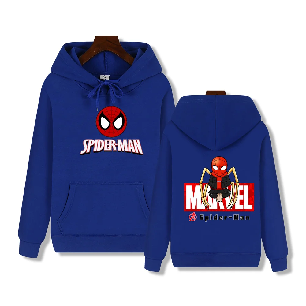 Marvel Spider-Man creative print Autumn/Winter comfortable soft thickened men's high quality casual fashion street hoodie