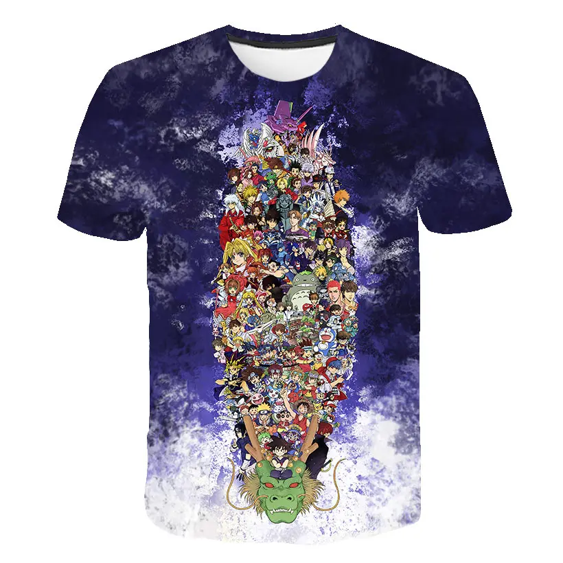 2025 Anime Dragon Ball Goku 3D Print Kids T Shirt Summer Fashion Casual T-shirt Boy Girl Unisex Children's Clothing Tshirt Tops