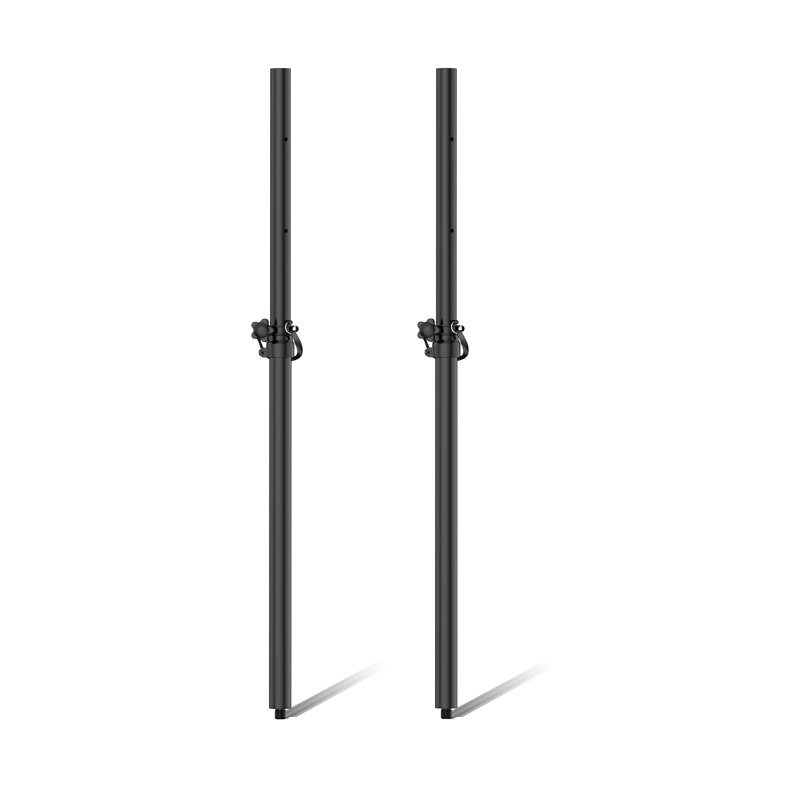 Set of 2 35mm Speaker Poles for Subwoofer, Height Adjustable, M20 Threaded Mount Compatible