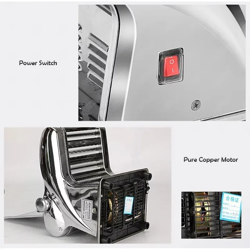 2025FKM140-3 التجارية المنزلية الكهربائية صانع المعكرونة صانعة النودلز ماكينة تصنيع المعكرونة أداة فرد العجين سمك قابل للتعديل 3 Kni