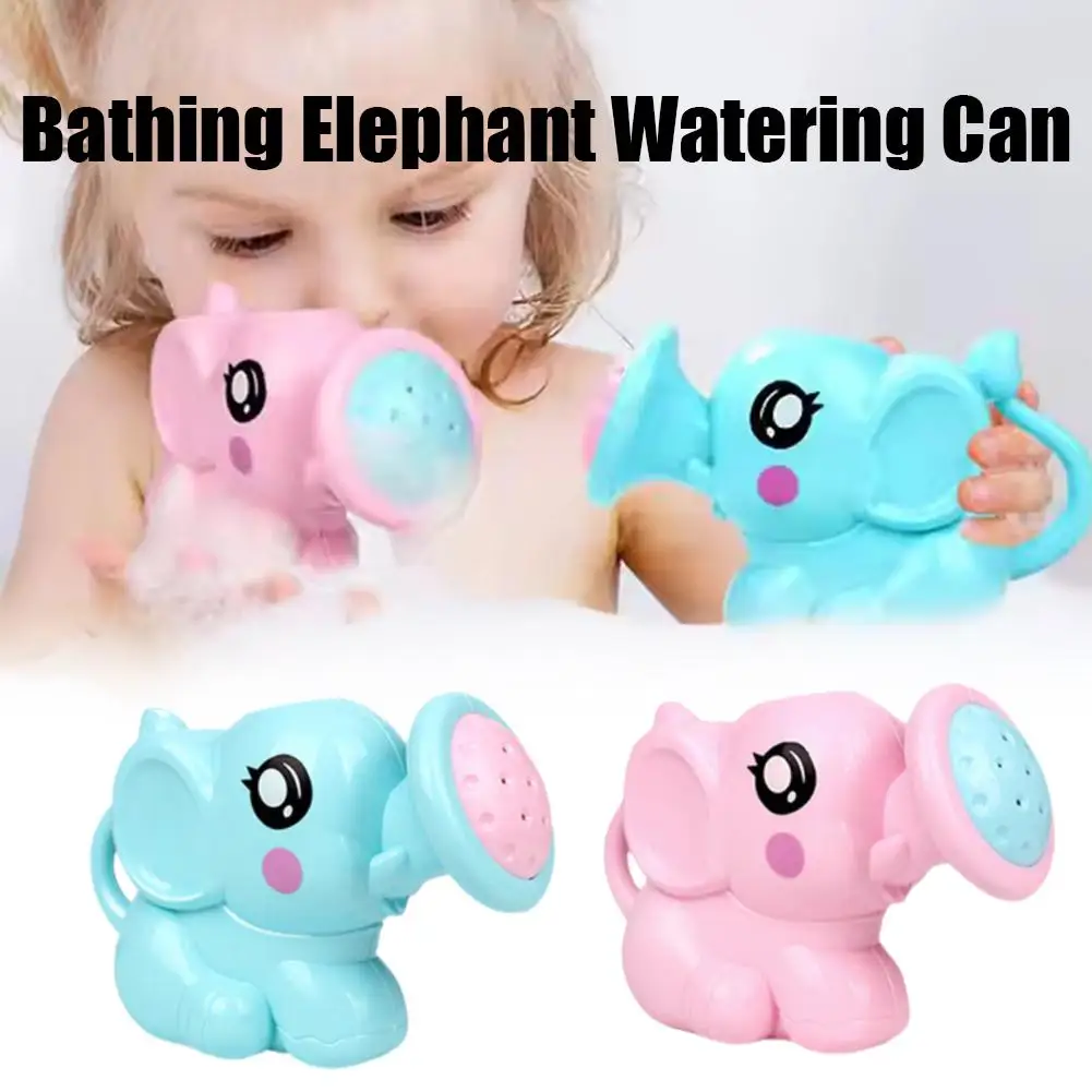 Babybadje Sproeier Schattige Olifant Bad Zwemmen Speelgoed Kawaii Materiaal Douche Veiligheid Milieuvriendelijk Baden Happy Baby D7J1