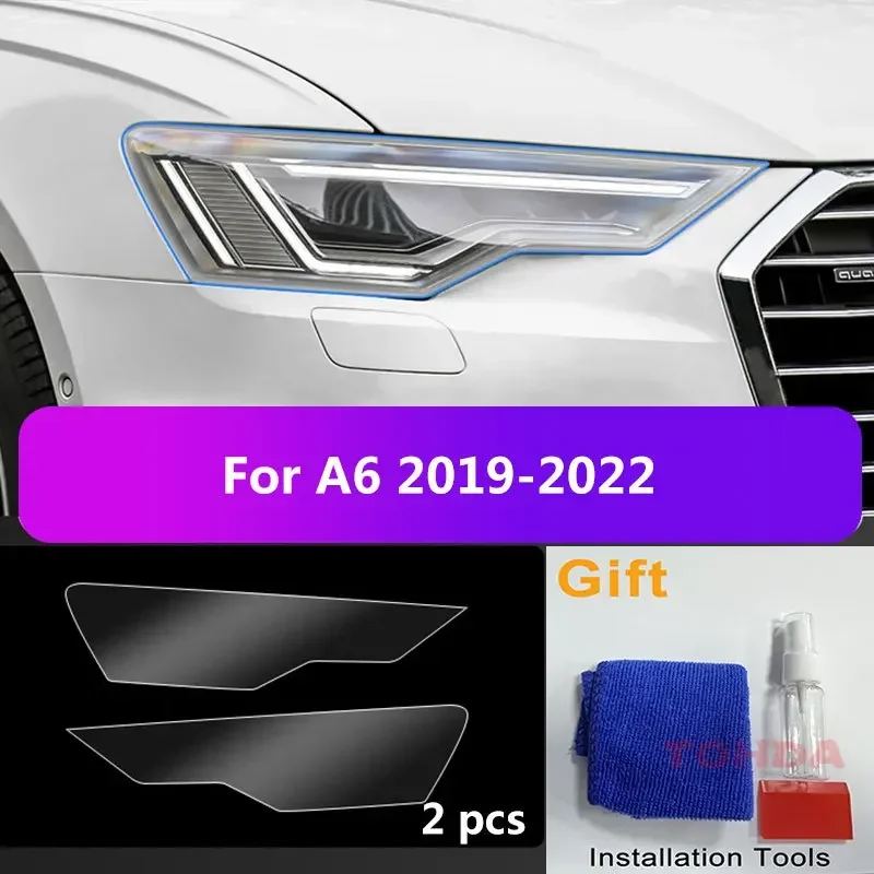 

2 шт. для Audi A6 C7 4A5 4AH 4GD S6 RS6 автомобильные чехлы для фар защитная пленка прозрачная наклейка аксессуары ремонт против царапин