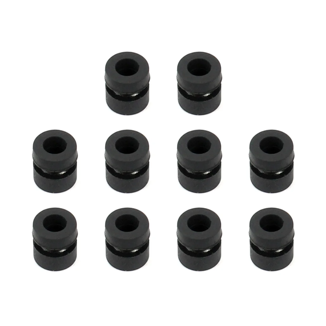 10 Stück M3*6,5MM M2*6 M2 Anti-Vibrations-Unterlegscheiben Gummi-Dämpfungskugeln für Flugsteuerungen RC-Drohnen-Zubehör Schwarze Farbe Optional – Detail 8