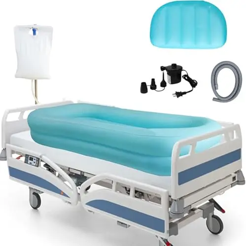 

Электрическая надувная ванна с воздушным насосом и водяным мешком – Средство для купания всего тела для пожилых и людей с ограниченными возможностями –, Индивидуальная настройка