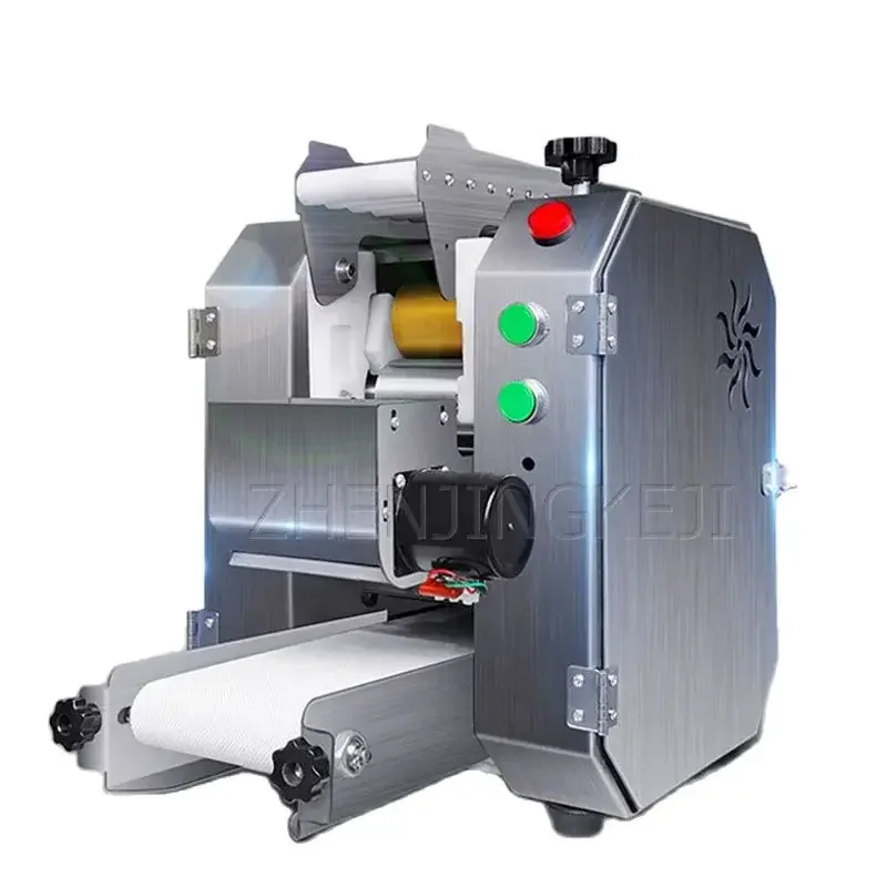 220V Automatic Dumpling Wrapper Machine Commercial Stainless Steel Roll Dumpling Wrapper Bun Wonton Roasted Wheat Skin Machinery