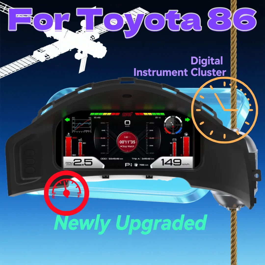 Car Speedometer For Toyota 86 2012-2021 Digital  Cluster Dashobard Auto Instrument Panel Speedometer Odometer VIrtrual Cockpit