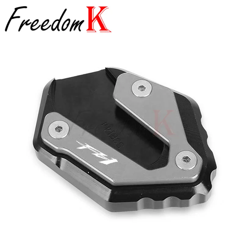 صالح لياماها FZ-1 FZ1 FZ-1 2006-2015 دراجة نارية الملحقات CNC مسنده القدم الجانب حامل تمديد وسادة دعم لوحة