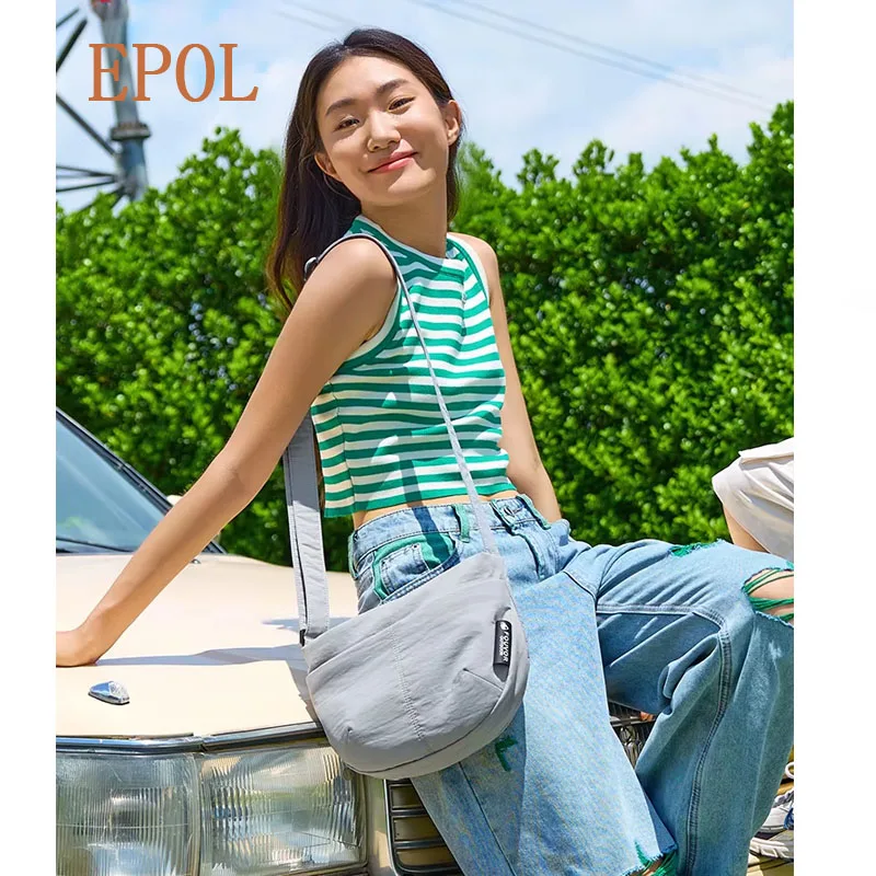 EPOL Women Nylon Shoulder Bag 2026 Large Capacity Casual Crossbody Small Square Bags for Outdoor Sports Teenagers Youths 3043-10