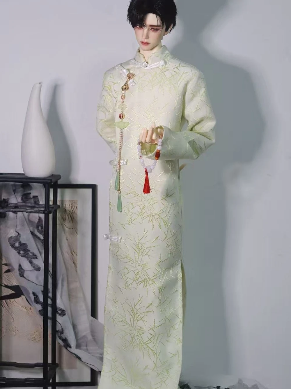 

Doll's Clothes for 75cm Male Bjd Doll 1/3 Chinese Ancient Style Longcoat Set Dress Up Toys Play House Doll Accessories, No Doll