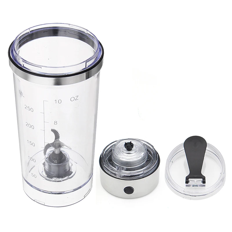 YMEEI 250ML USB Shaker Bottle Electric Protein Shaker Bottle Stirrer Large Horsepower Blender Juice Milkshake Coffee Mixing Cup