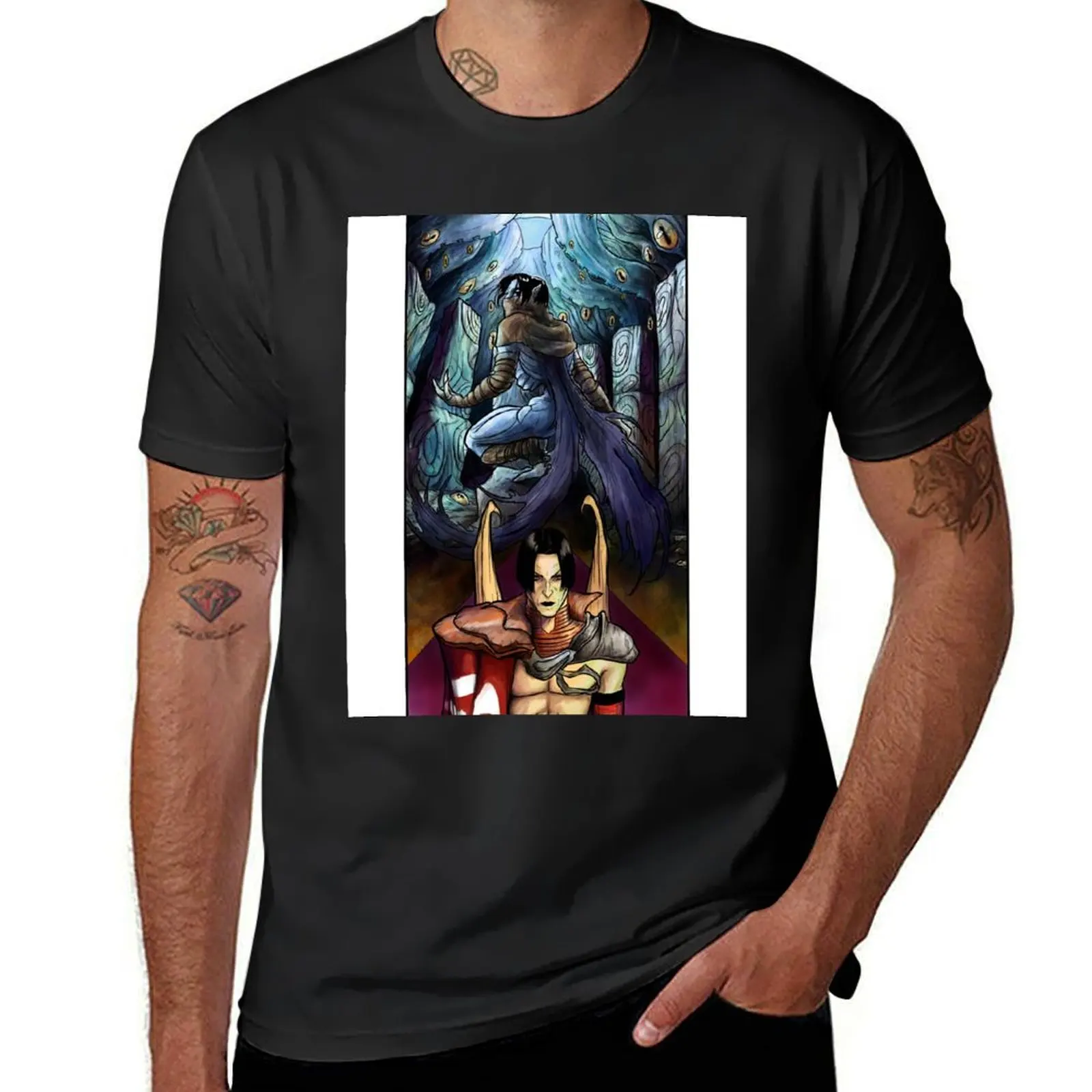 Raziel tribute version 2 T-Shirt for a boy tops blacks mens funny t shirts