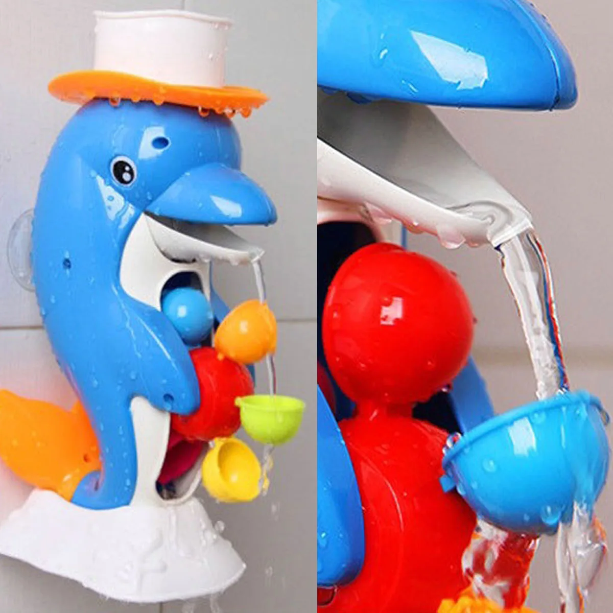 أداة رش مياه الاستحمام للأطفال الصغار من DELAM-1Pcs، حوض استحمام دولفين #5