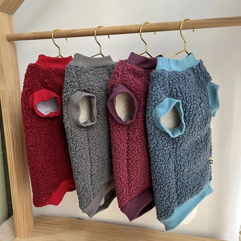 Fashion Warm Sphynix Cat Sweater Hairless Cat Clothes Thickening Soft Double-side Lamb Wool Fiber Coat for Devon Winter Outwear