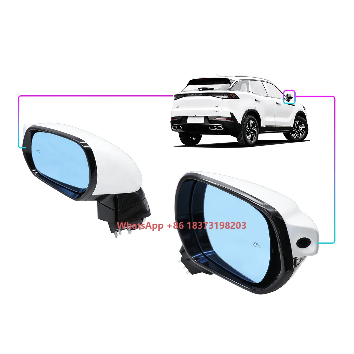 For BAIC Original High-quality Accessories From the Factory BEIJING New X7 PLUS Folding Rearview Mirror P00005606 P00005605