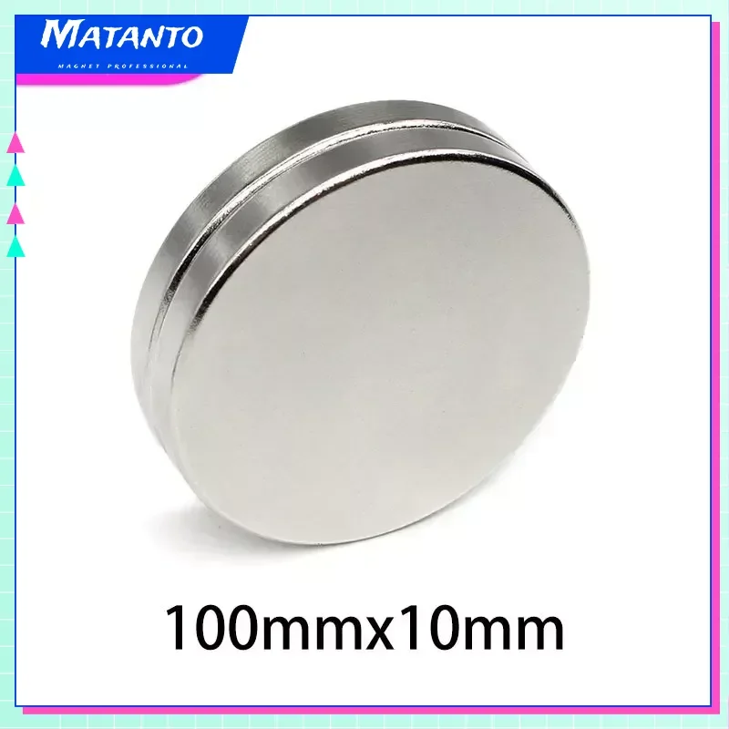 

100x10 mm Big Super Strong Round Magnets N35 Thick Round Search Magnet 100x10mm Permanent Neodymium Disc Magnets 100*10 mm