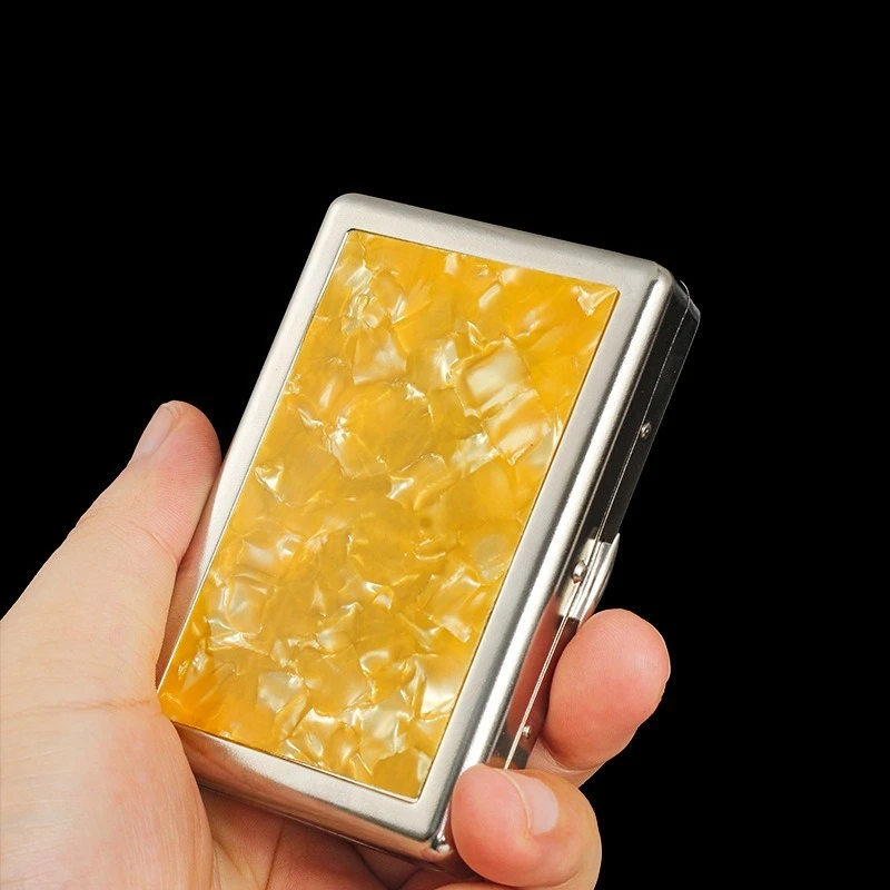 Metal Frosted Cigarette Case Universal Cigarettes Portable Moisture-Proof Compression-Resistant Creative Storage Box view 3