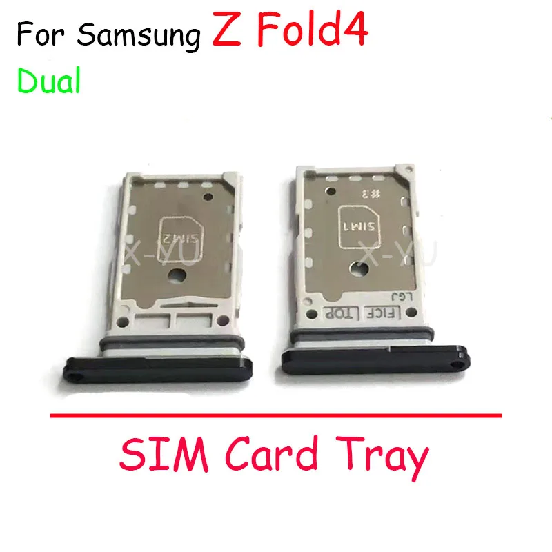 For Samsung Galaxy Z Fold 2 3 4 Z Fold2 Fold3 Fold4 5G F916 F926 G936 SIM Card Tray Slot Holder Adapter Socket Repair Parts