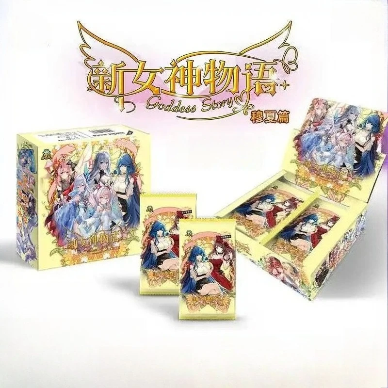 Goddess Story Mucha Edition Anime Trading Cards with Art Nouveau-Inspired Character Packaging for Collectors and Gifts
