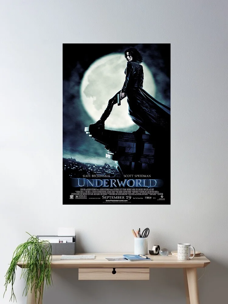 

Underworld Movie Art Print Canvas Poster, Living Room Decor, Home Wall Picture