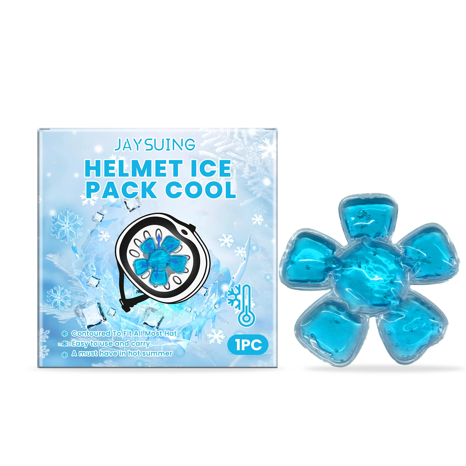 Cooling Gel Cap Pad Physical Cooling Relieve Head Stuffiness Helmet ice pad Lasting Cool Comfort for Summer Outdoor Daily Use