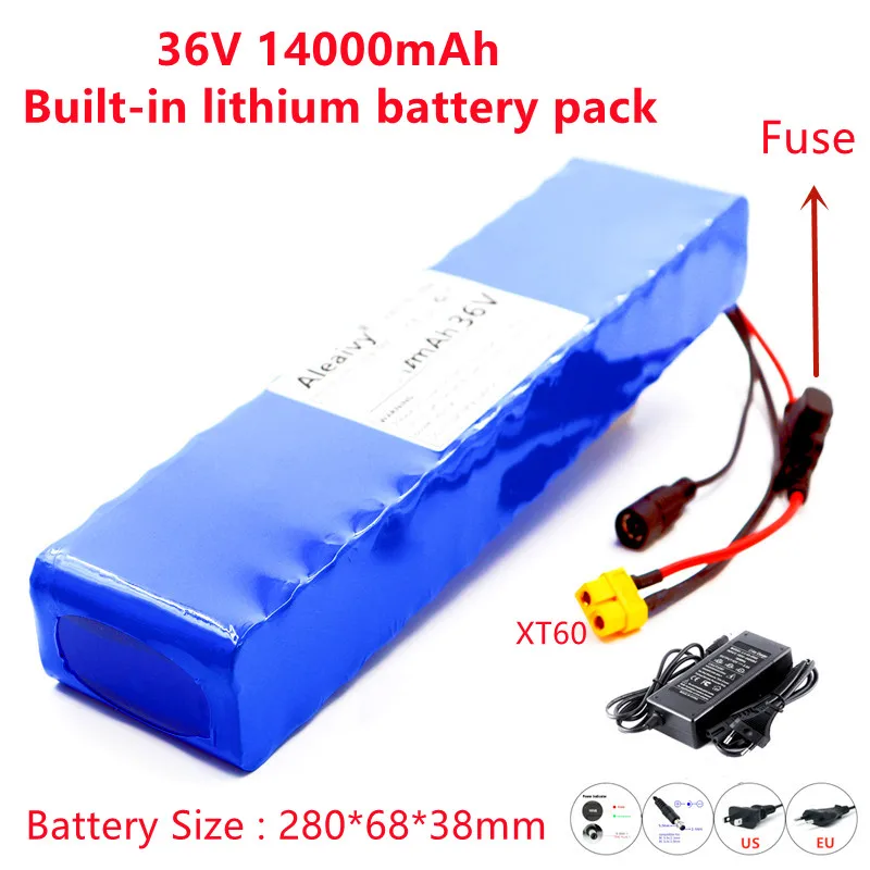 

E-bike 36V 10s3p 14Ah lithium battery pack 18650 Li-Ion 350W 600w Motorcycle Scooter electric scooter Batteries built-in 20A BMS