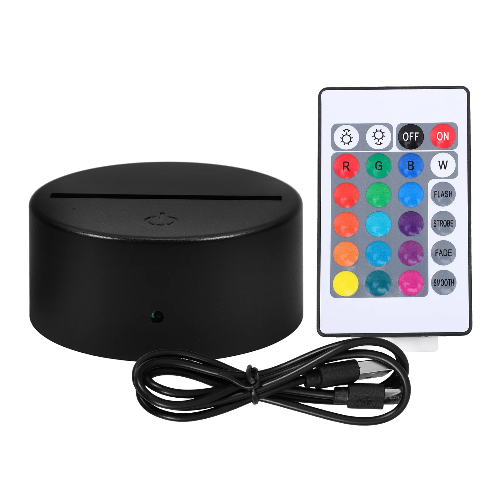 

Touch Remote Control LED Desk Light Display Pedestal Lighted Stand Decorative Lamp Base