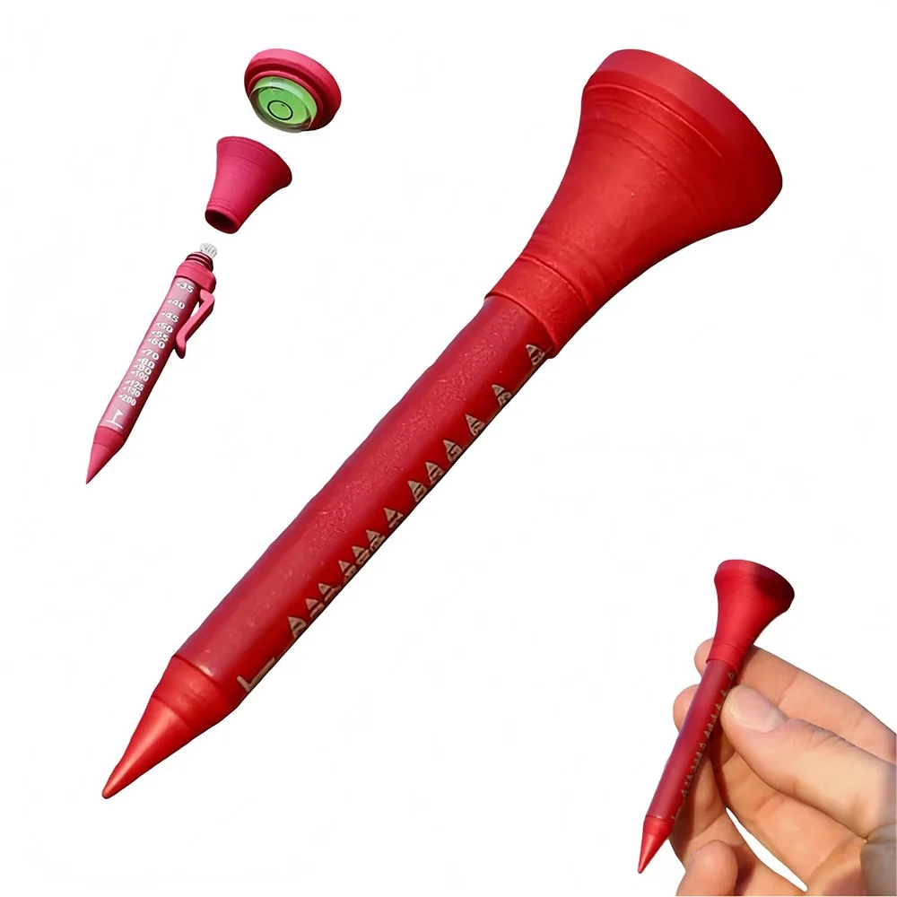 

Многофункциональный инструмент для гольфа 6-в-1, измеритель наклона, очиститель, маркер, карандаш и средство для выравнивания аксессуаров для кемпинга